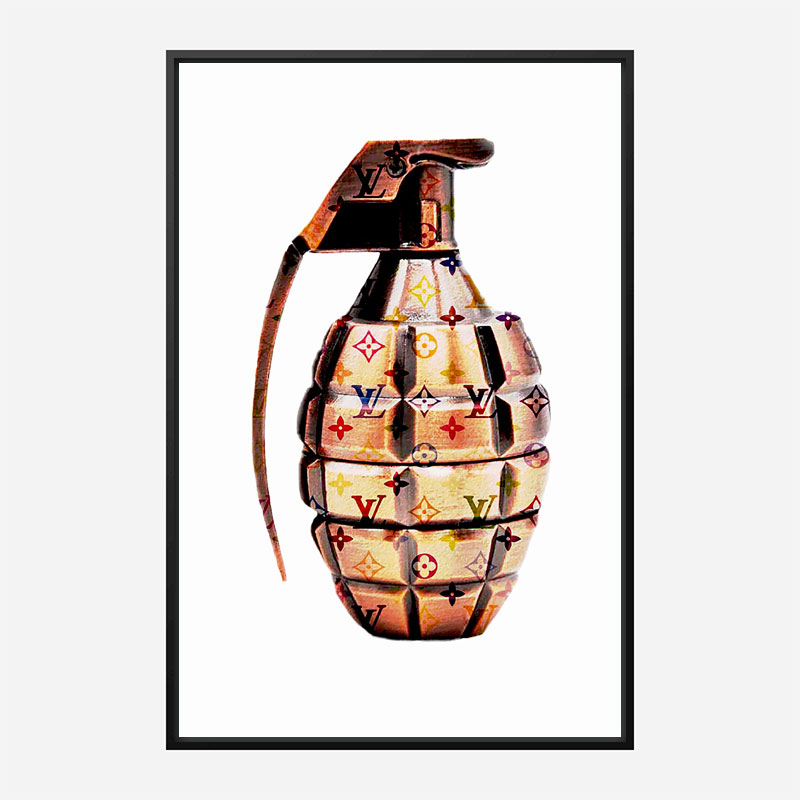 LV Gold Grenade Wall Art LV Gold Grenade Wall Art