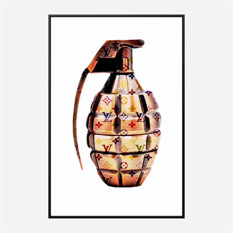 LV Gold Grenade Wall Art LV Gold Grenade Wall Art