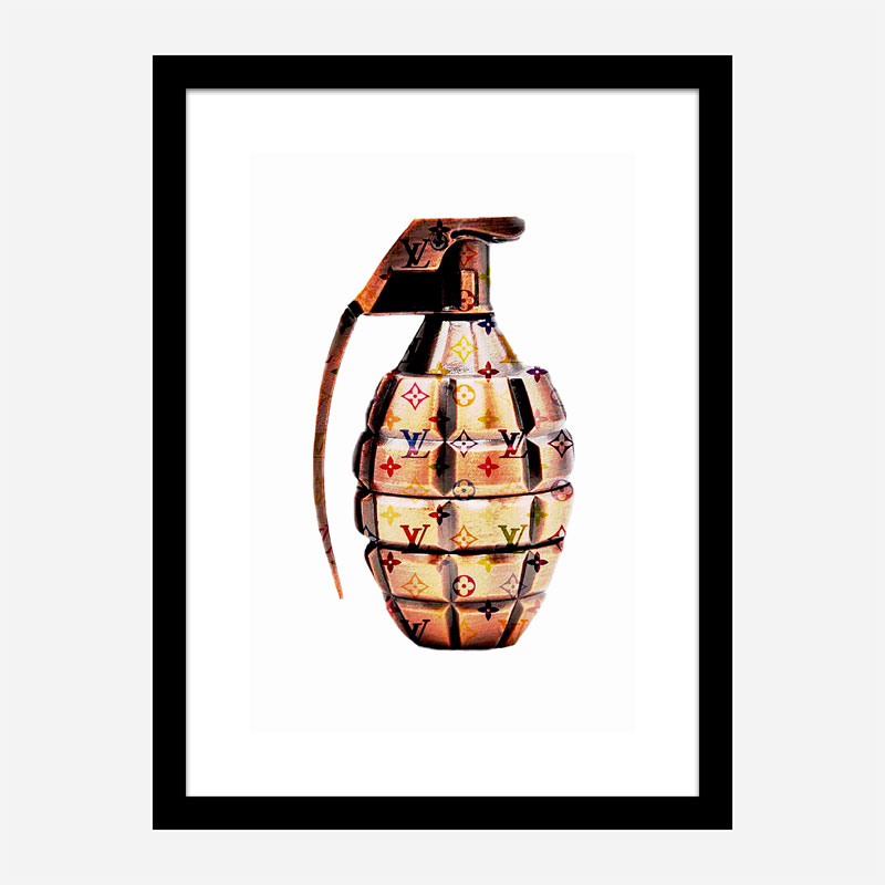 LV Gold Grenade Wall Art LV Gold Grenade Wall Art