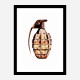 LV Gold Grenade Wall Art LV Gold Grenade Wall Art