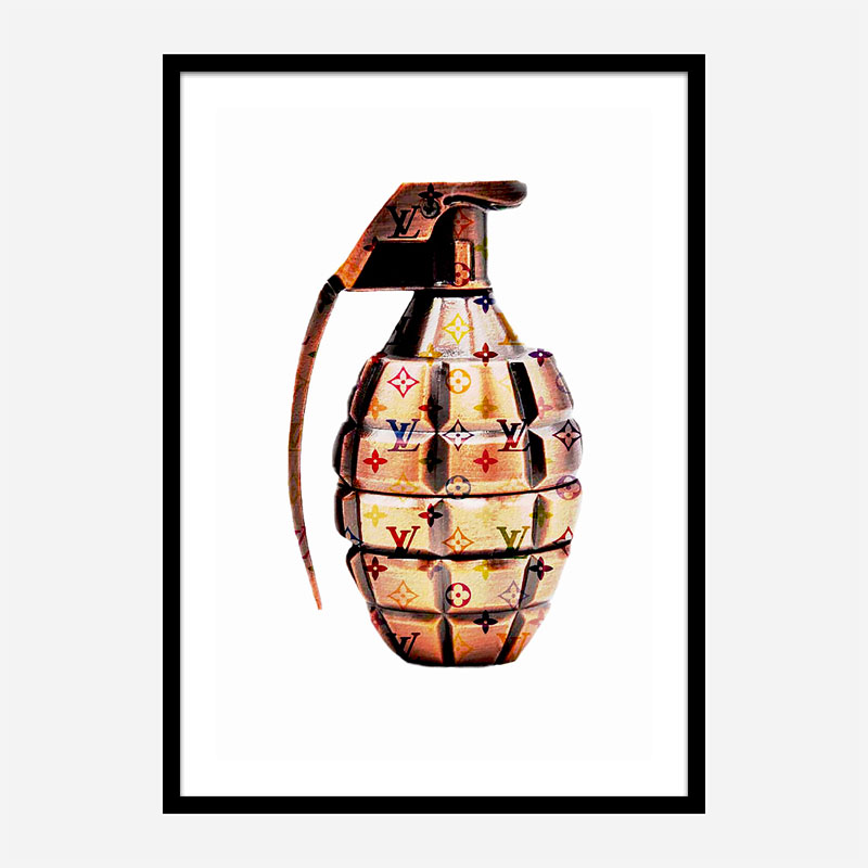 LV Gold Grenade Wall Art LV Gold Grenade Wall Art