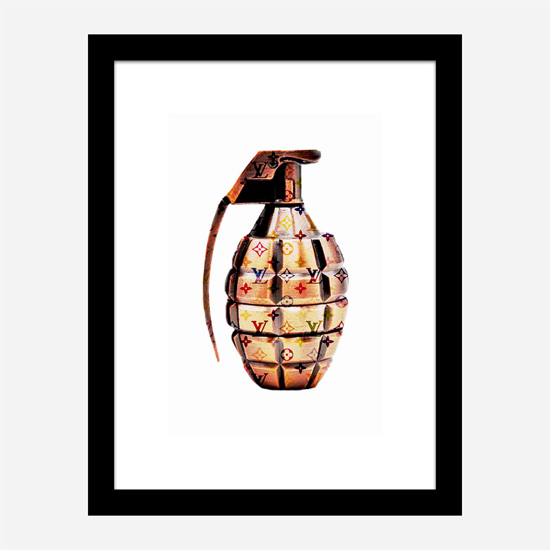 LV Gold Grenade Wall Art LV Gold Grenade Wall Art
