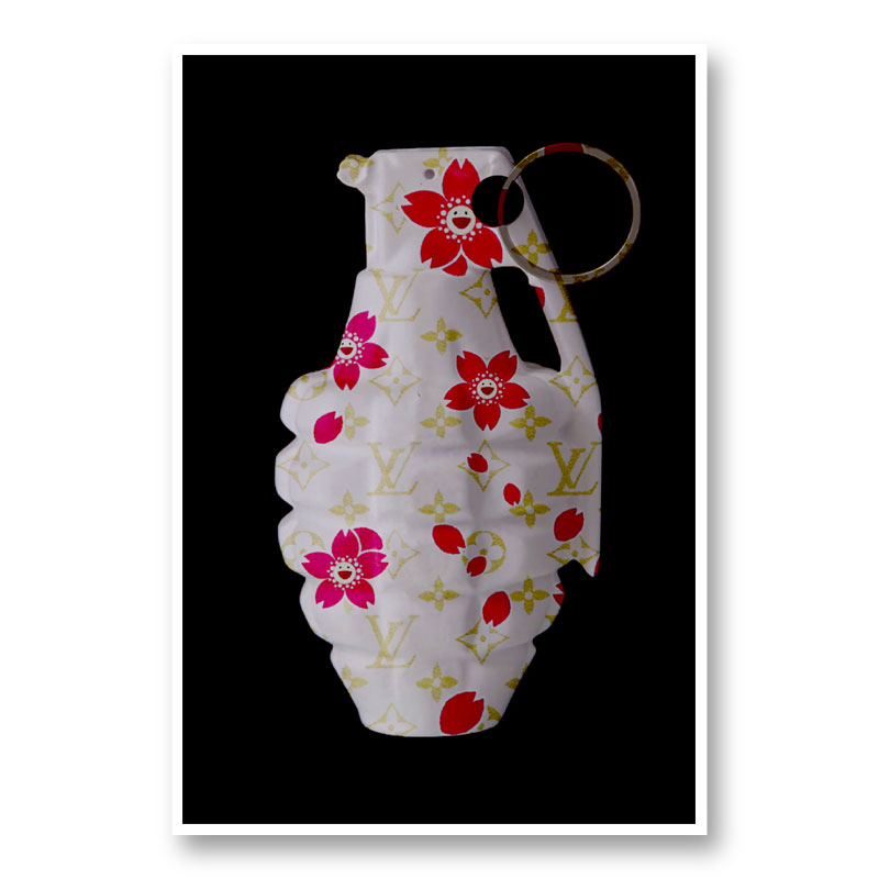 LV Flowers Grenade Wall Art LV Flowers Grenade Wall Art