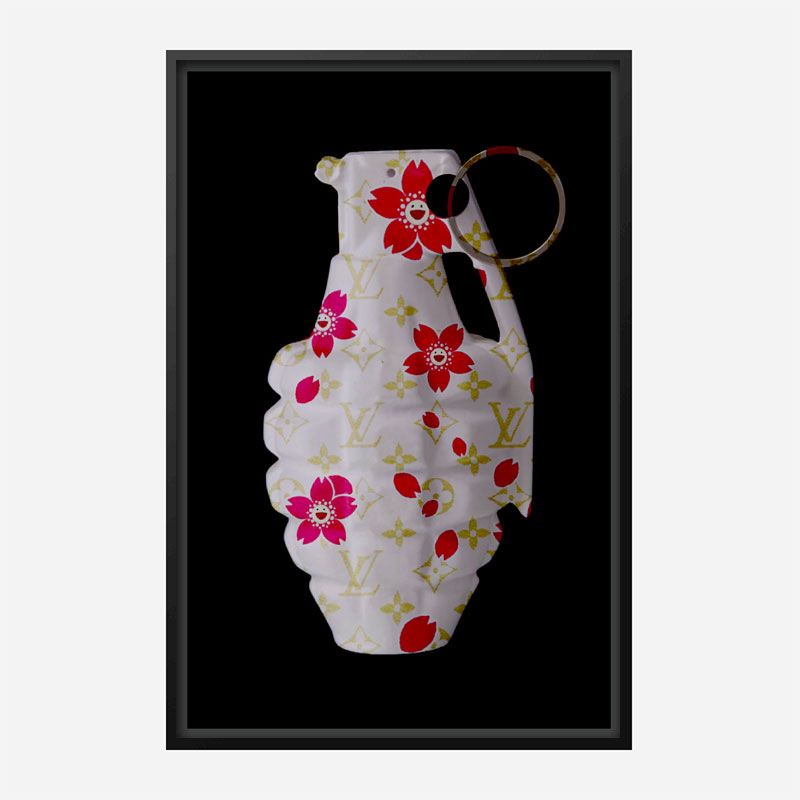 LV Flowers Grenade Wall Art LV Flowers Grenade Wall Art