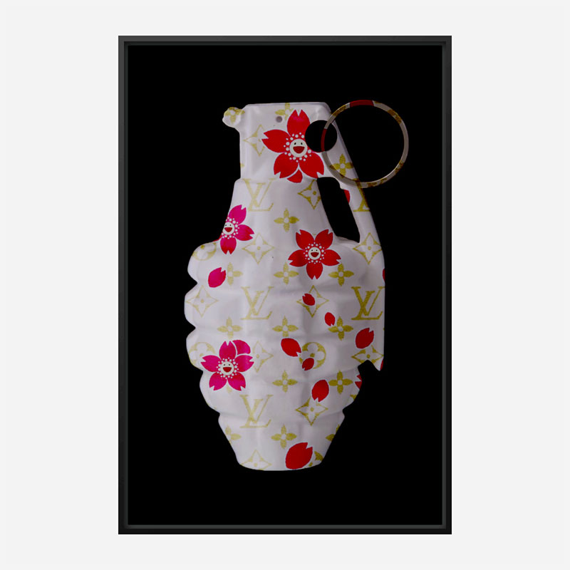 LV Flowers Grenade Wall Art LV Flowers Grenade Wall Art