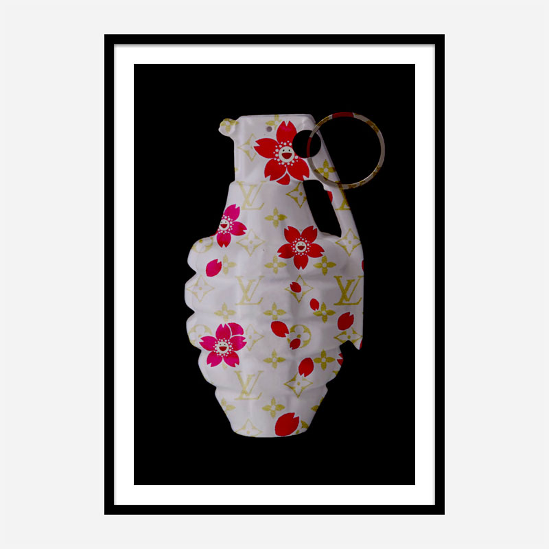 LV Flowers Grenade Wall Art LV Flowers Grenade Wall Art