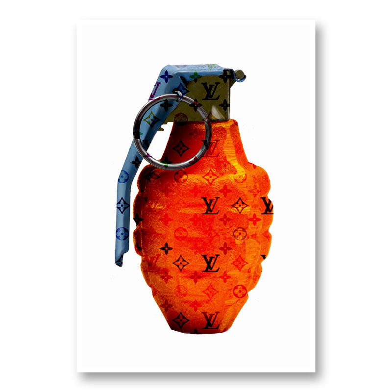 LV Orange Grenade Wall Art LV Orange Grenade Wall Art