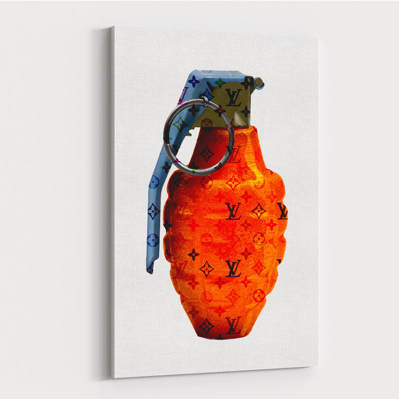 LV Orange Grenade Wall Art LV Orange Grenade Wall Art