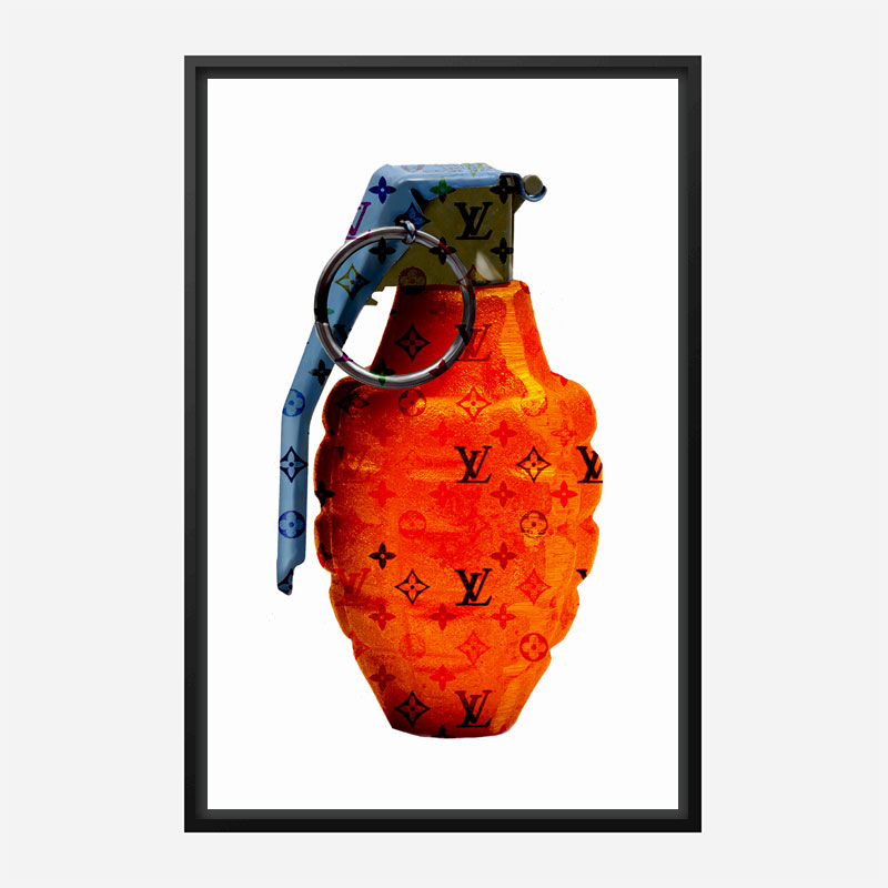LV Orange Grenade Wall Art LV Orange Grenade Wall Art