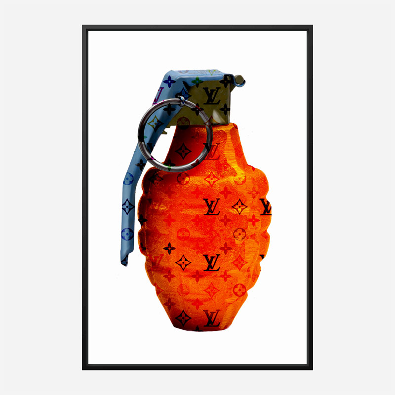 LV Orange Grenade Wall Art LV Orange Grenade Wall Art