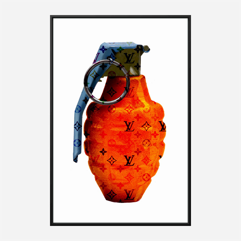 LV Orange Grenade Wall Art LV Orange Grenade Wall Art