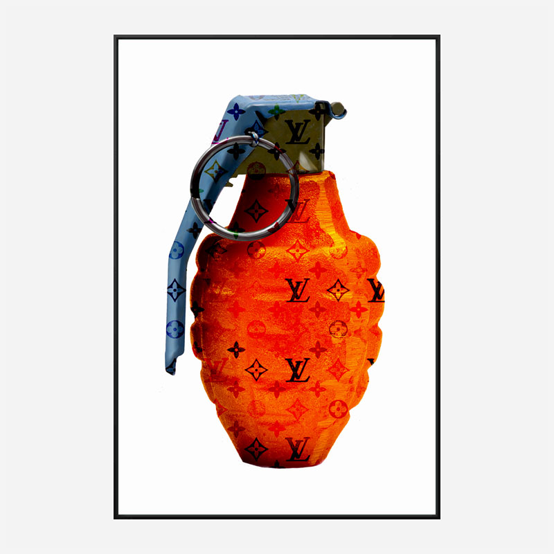 LV Orange Grenade Wall Art LV Orange Grenade Wall Art