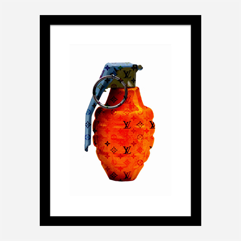LV Orange Grenade Wall Art LV Orange Grenade Wall Art