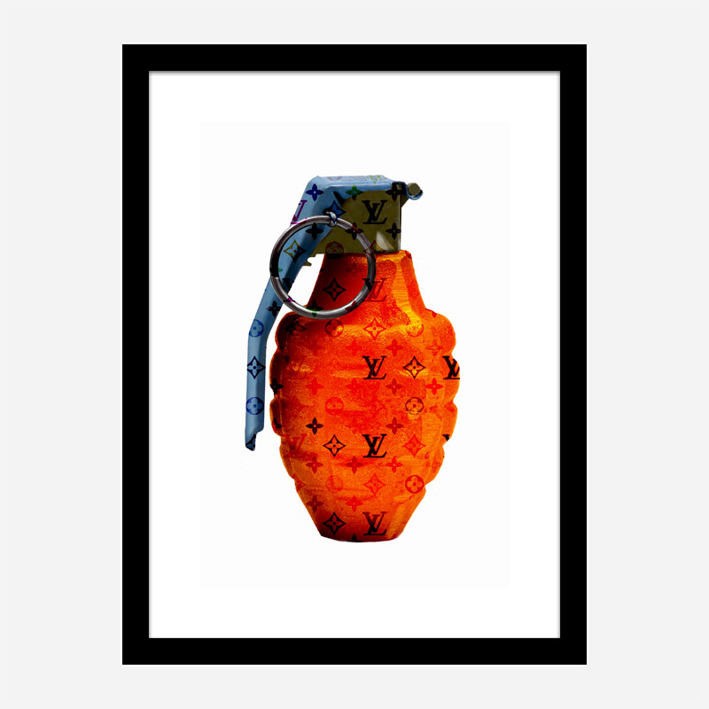 LV Orange Grenade Wall Art LV Orange Grenade Wall Art