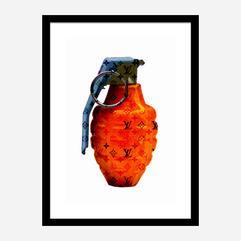 LV Orange Grenade Wall Art LV Orange Grenade Wall Art