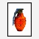 LV Orange Grenade Wall Art LV Orange Grenade Wall Art