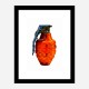 LV Orange Grenade Wall Art LV Orange Grenade Wall Art