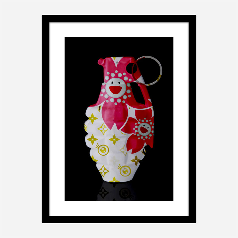 LV Smiley Flowers Grenade Wall Art LV Smiley Flowers Grenade Wall Art