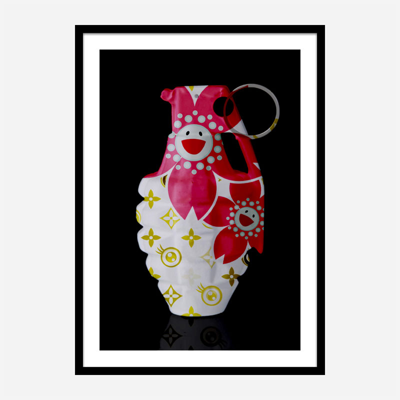 LV Smiley Flowers Grenade Wall Art LV Smiley Flowers Grenade Wall Art