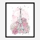 Eiffel Tower in Blossom Art Print