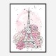 Eiffel Tower in Blossom Art Print