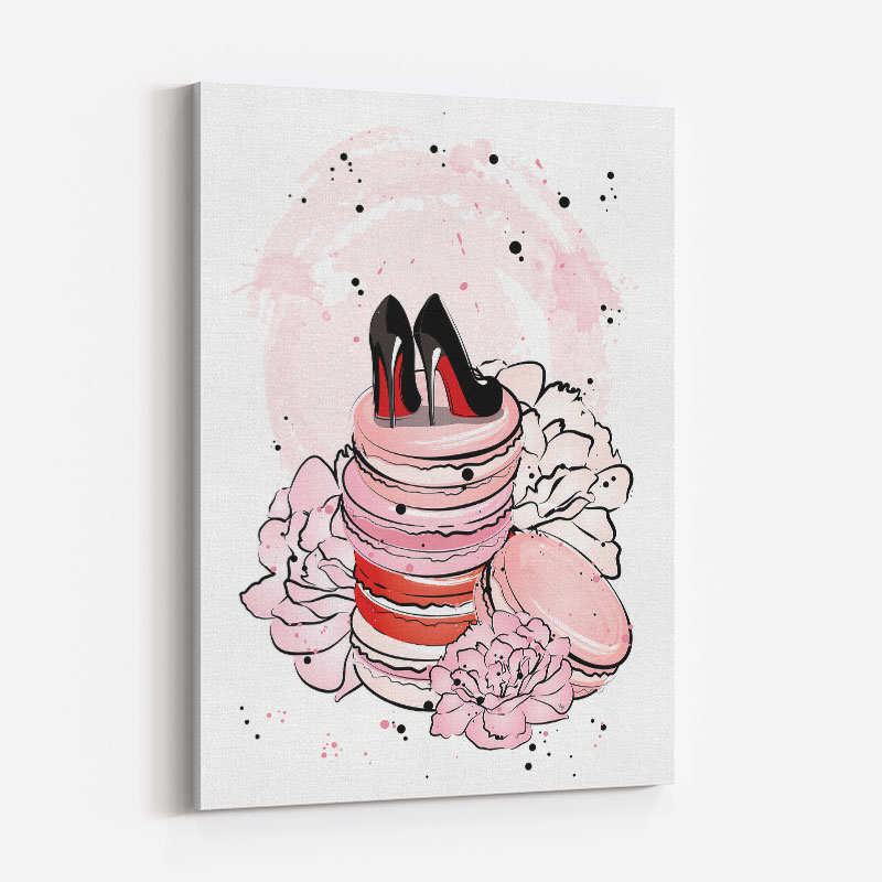 Macaroon Shoes Art Print