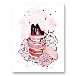 Macaroon Shoes Art Print