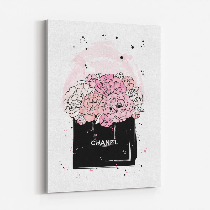 Chanel Flowers Art Print