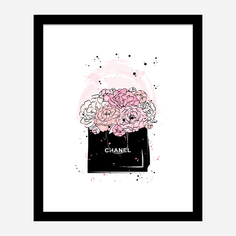 Chanel Flowers Art Print