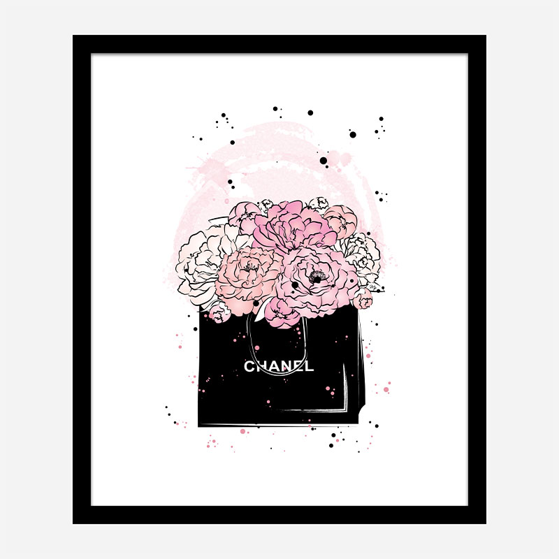 Chanel Flowers Art Print