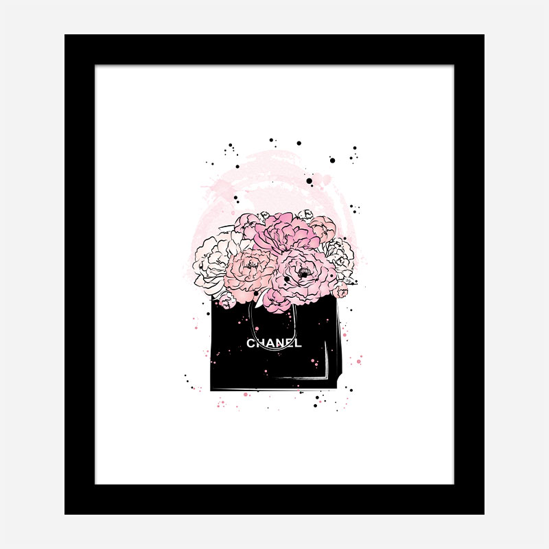 Chanel Flowers Art Print