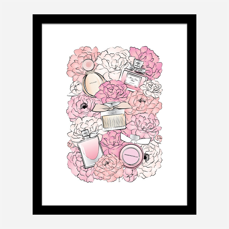 Perfume and Flowers Art Print