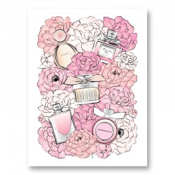 Perfume and Flowers Art Print