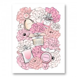 Flower Box Chanel by Martina Pavlova Fine Art Paper Poster ( Floral & Botanical > Flowers > Carnations art) - 24x16x.25