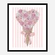 Ice Cream Flowers Art Print