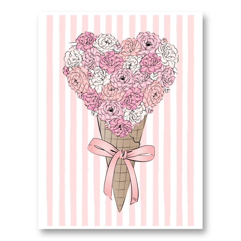 Ice Cream Flowers Art Print