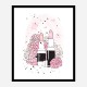 Lipstick and Flowers Art Print Lipstick and Flowers Art Print