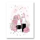 Lipstick and Flowers Art Print