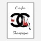 C is For Champagne Art Print