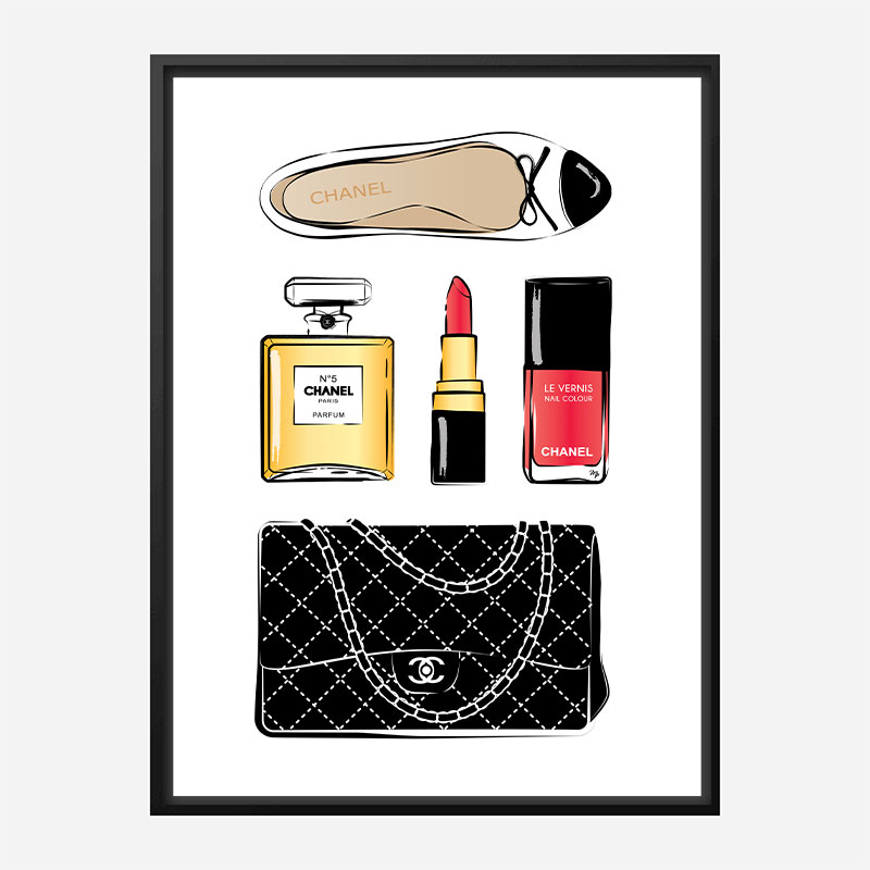 Chanel Essentials Art Print