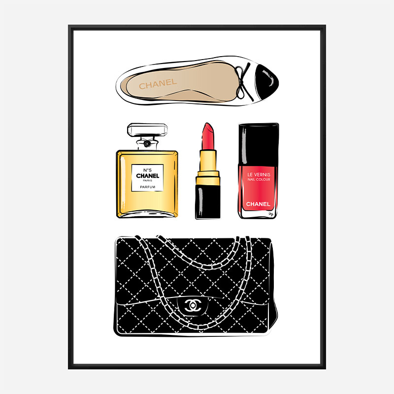 Chanel Perfume Fashion Wall Art Print