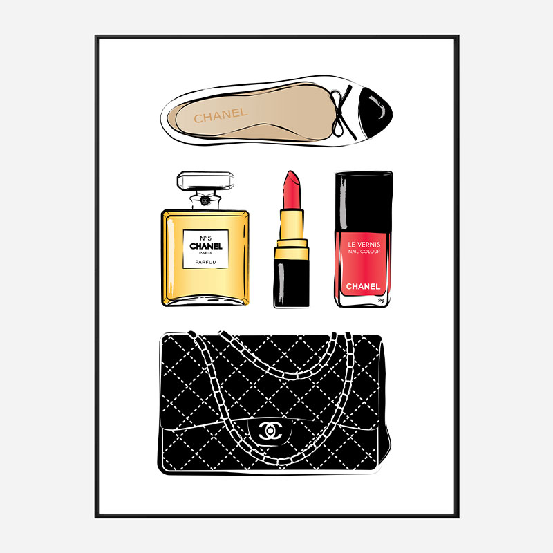 Chanel Essentials Art Print