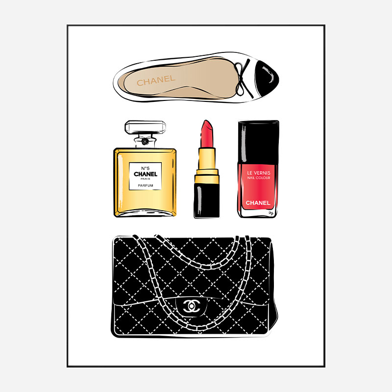 Chanel Essentials Art Print