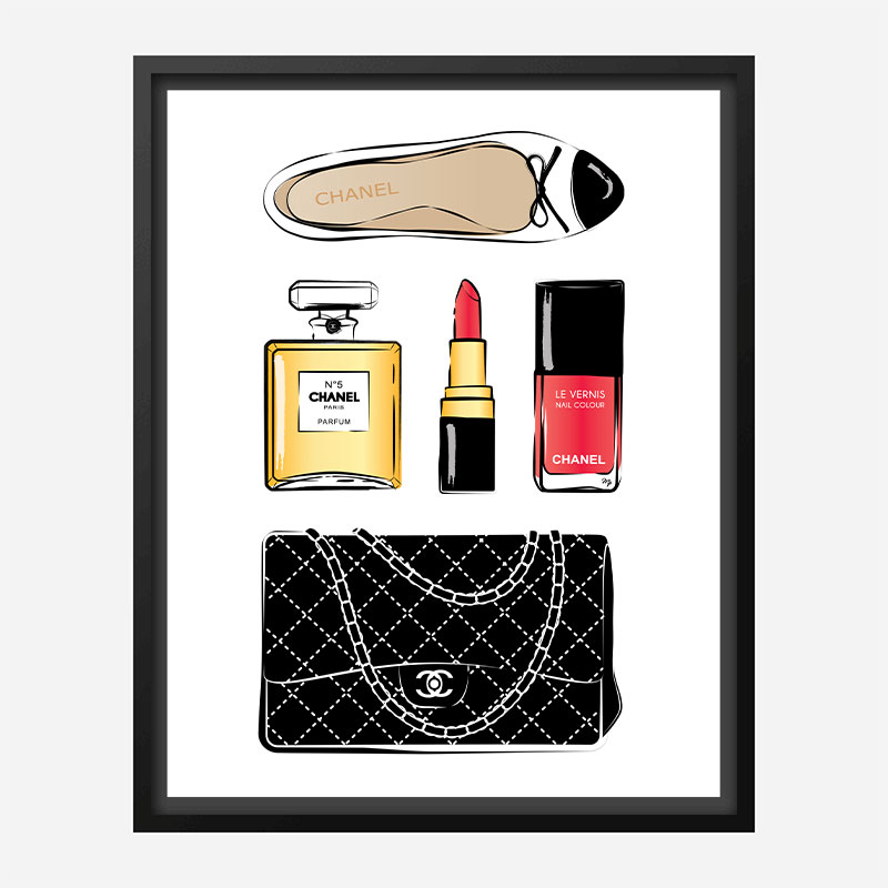 Chanel Essentials Art Print