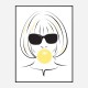 Anna Wintour Bubble Gum Art Print