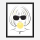 Anna Wintour Bubble Gum Art Print