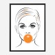 Twiggy Bubble Gum Art Print