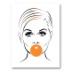 Twiggy Bubble Gum Art Print