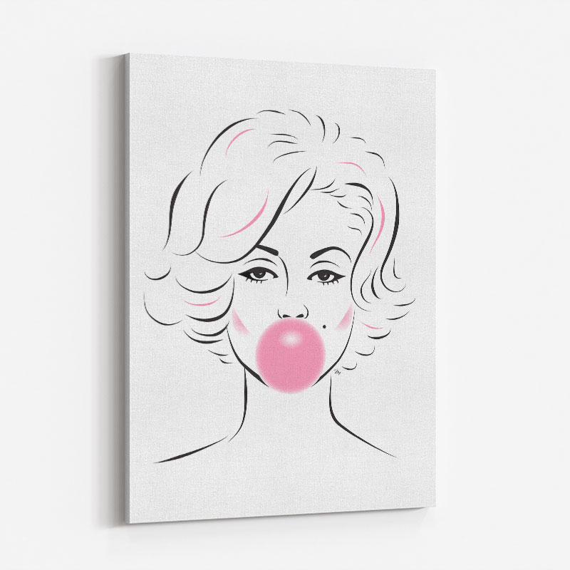 Marilyn Monroe Bubble Gum Art Print