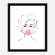 Marilyn Monroe Bubble Gum Art Print